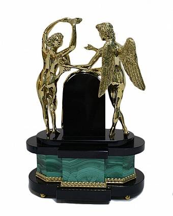 Каминные часы из малахита купить с доставкой Каминные часы из малахита