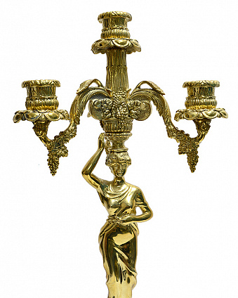 Канделябры из камня и бронзы "Осень" купить с доставкой Канделябры из камня и бронзы "Осень"