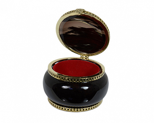 Шкатулка для колец из обсидиана купить с доставкой Шкатулка для колец из обсидиана