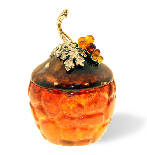 Оригинальная шкатулка из янтаря