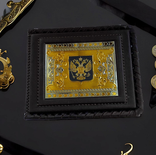 Зажим для денег мужской "Герб". Златоуст
