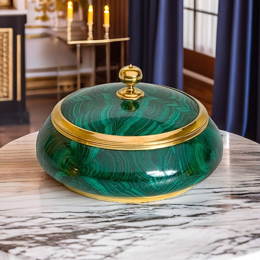 Шкатулка из малахита