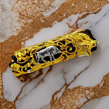 Чехол для зажигалки "Кабан" в золоте