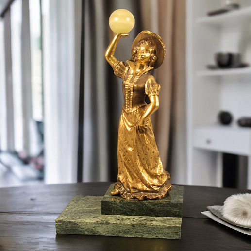 Бронзовая статуэтка "Вдохновение" ( с шаром)