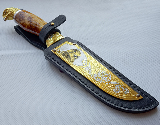 Нож "Сокол" №5 /дамаск/. Златоуст