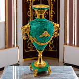 Ваза из малахита "Львы"