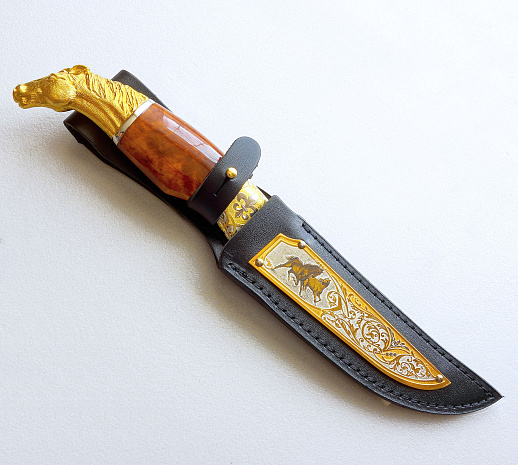 Сувенирный нож "Лошадь". Златоуст