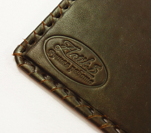 Кожаная визитница "Подарок руководителю". Златоуст