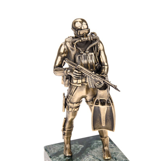 Бронзовая статуэтка "Водолаз"