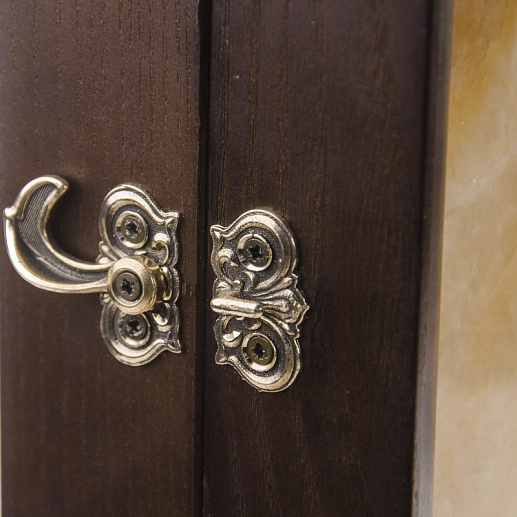 Бронзовая ключница настенная "Птицы" с подсветкой