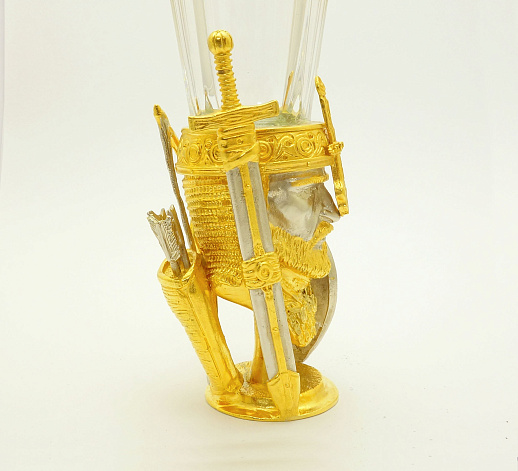 Лафитник "Богатырь". Позолоченный