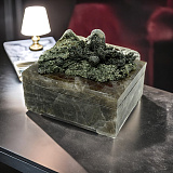 Шкатулка из дымчатого кварца с хлоридом