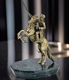 Бронзовая композиция "Казак на коне"