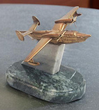 Бронзовый сувенир "Самолет"