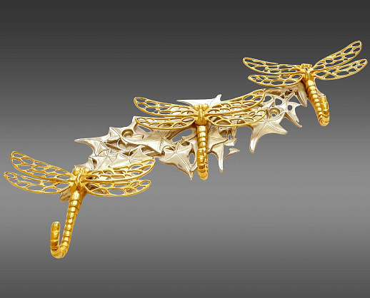 Бронзовая ключница "Стрекоза"