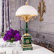 Настольная лампа из малахита большая