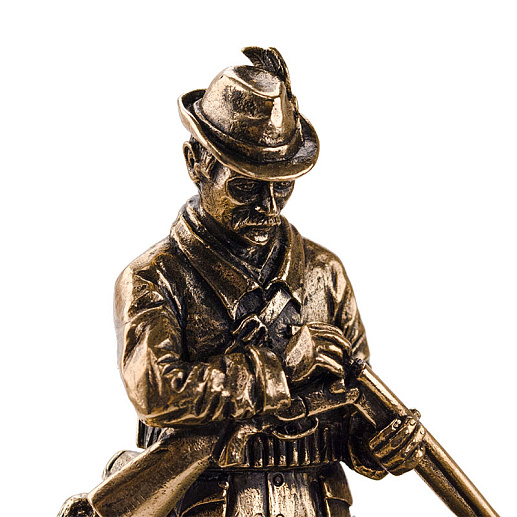 Бронзовая композиция "Охотник с собакой"