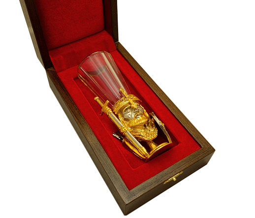 Лафитник "Богатырь". Позолоченный