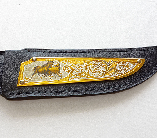 Сувенирный нож "Лошадь". Златоуст