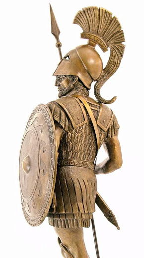 Бронзовая композиция "Воин из Спарты"