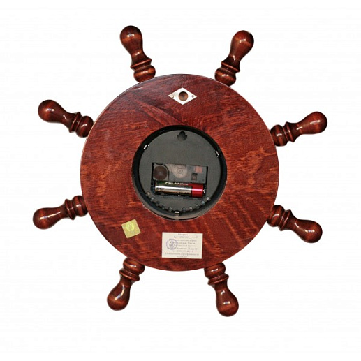 Штурвал сувенирный, часы (8 ручек) купить с доставкой Штурвал сувенирный, часы (8 ручек)