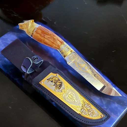 Нож «Волк на охоте» №8. Златоуст купить с доставкой Нож «Волк на охоте» №8. Златоуст