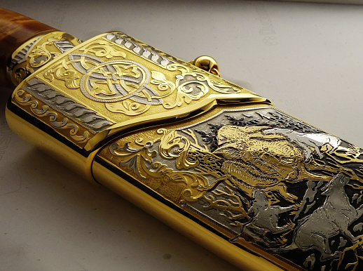 Нож с головой кабана № 2. Златоуст