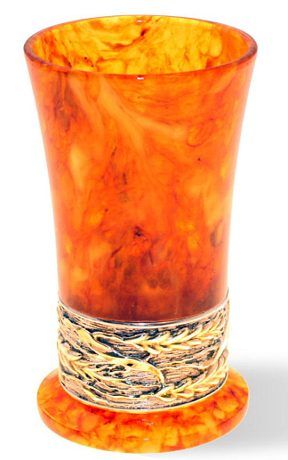 Стопка для водки из камня (янтарь)