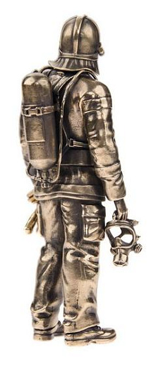 Бронзовая статуэтка "Пожарный МЧС"