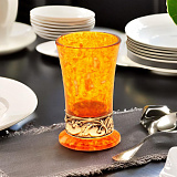 Стопка для водки из камня (янтарь)