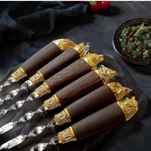 Набор шампуров подарочный