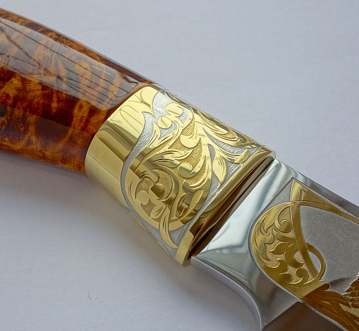 Нож украшенный "Орел" №6. Златоуст
