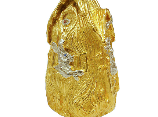 Бронзовый колокольчик "Теремок"