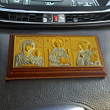 Бронзовая икона в автомобиль