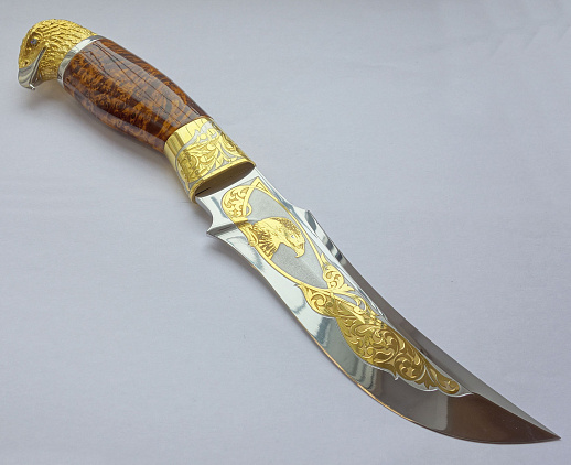 Нож украшенный "Орел" №6. Златоуст