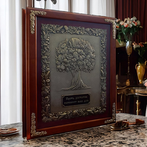 Деревянная ключница "Дерево изобилия" XXL