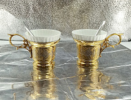 Кофейная пара "Узор". Златоуст.