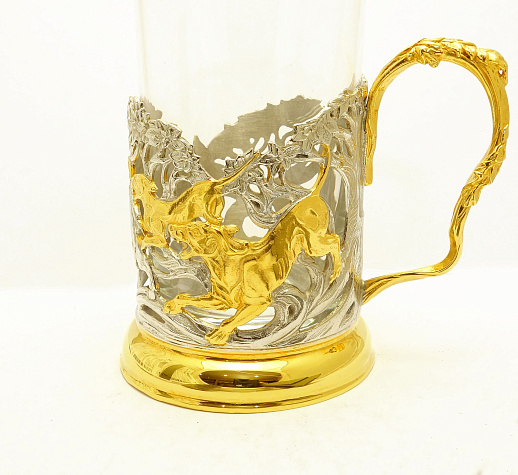 Подарочный подстаканник "Охота на кабана" купить с доставкой Подарочный подстаканник "Охота на кабана"