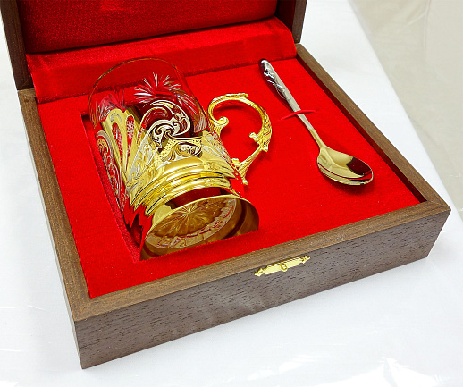 Подстаканник ручной работы "Подарочный". Златоуст купить с доставкой Подстаканник ручной работы "Подарочный". Златоуст