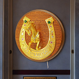 Подкова на дверь "Подарок на счастье". Златоуст