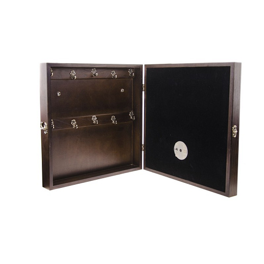 Бронзовая ключница настенная "Птицы" с подсветкой