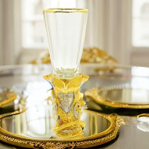 Лафитник "Пират". Позолоченный