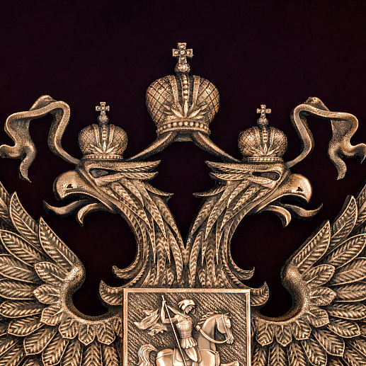 Бронзовая картина-панно "Герб большой"