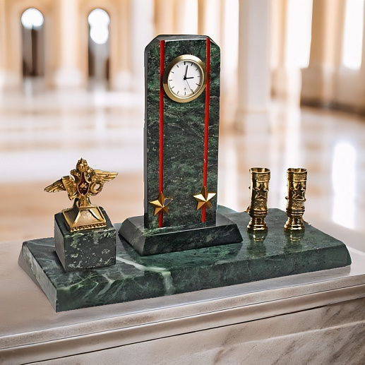 Часы подарочные «Погон с п/п и гербом МО»