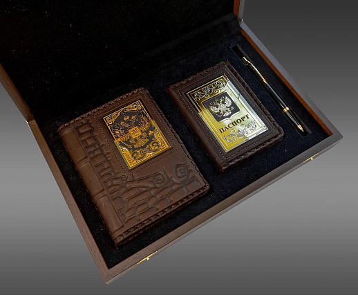 Набор "Ежедневник, паспорт, pучка". Златоуст