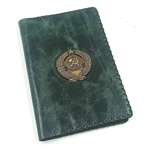 Обложка на паспорт Герб СССР + визитница купить с доставкой Обложка на паспорт Герб СССР + визитница