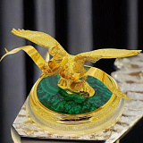 Бронзовый сувенир "Двуглавый орел". Позолота