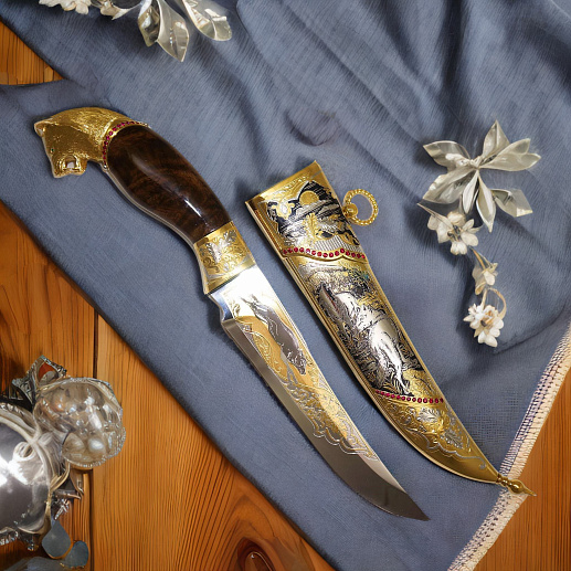 Нож "Волк" /в коробке/ № 2. Златоуст