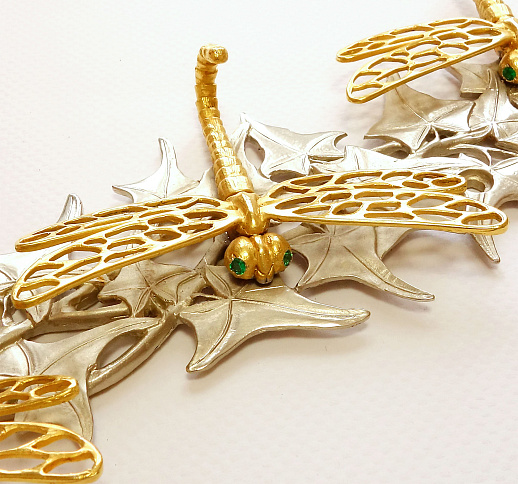 Бронзовая ключница "Стрекоза"