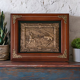 Деревянная ключница настенная "Охота осечка"